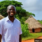 Home 23 기니비사우에서의 가이드 투어와 로컬 투어 - A peaceful scene of a private tour in Guinea-Bissau featuring a well-dressed, respectful guide and a...